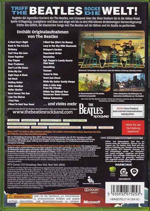 The Beatles Rock Band - XBOX 360 (B Grade) (Genbrug)
